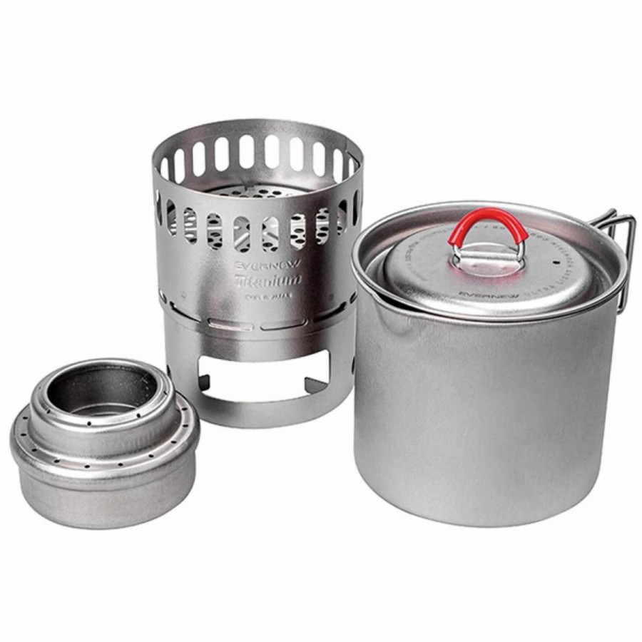 Camp And Hike * | Brand New Evernew Ti Mug Pot 500 Stove Set